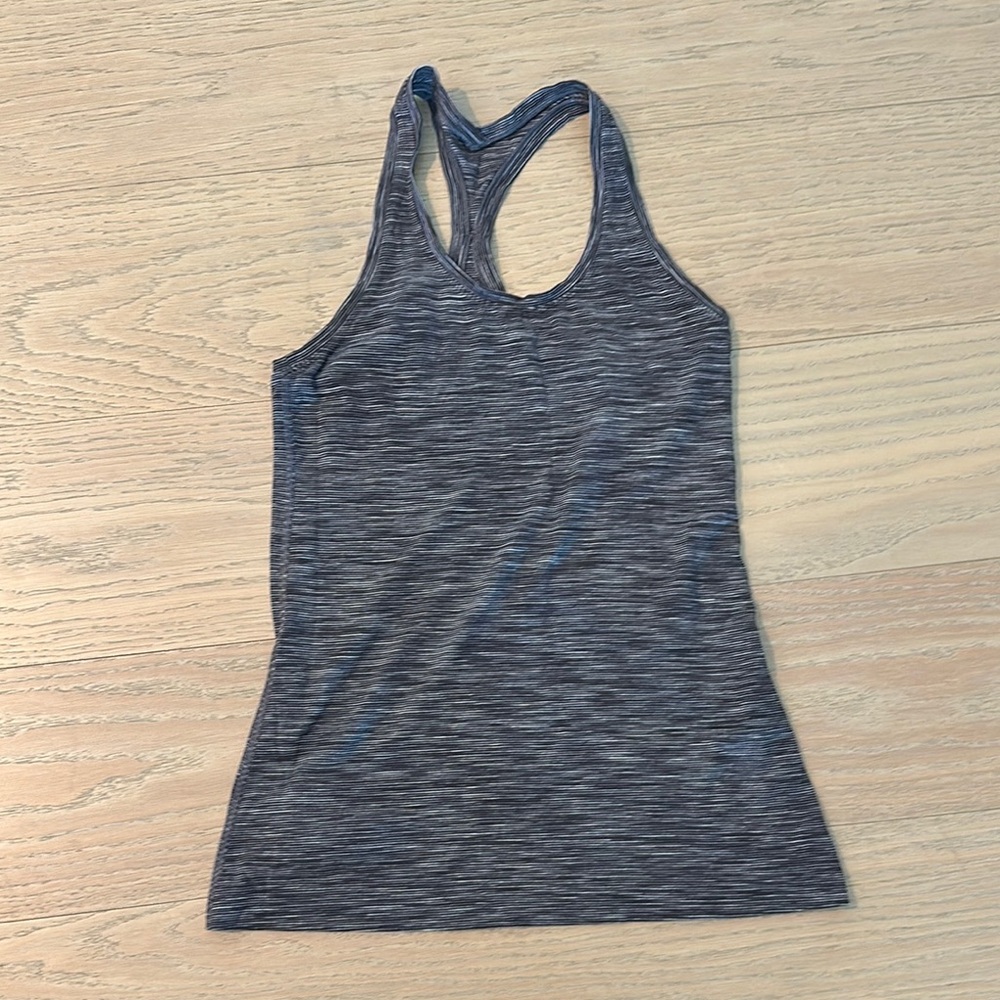 Women's Gray Racerback Tank Top